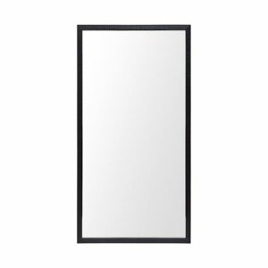 Homeroots.co 380081 Rectangle Black Accent Mirror With Oxidized Finish