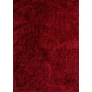 Homeroots.co 367027 31 X 37 Red Polyester Mat Rug