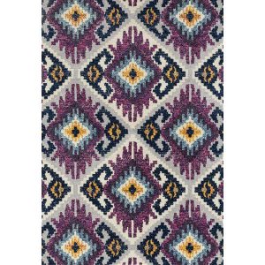 Homeroots.co 366521 22 X 36 Plum Olefin  Frieze Accent Rug