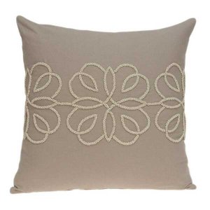 Homeroots.co 334113 20 X 0.5 X 20 Decorative Transitional Tan Cotton P