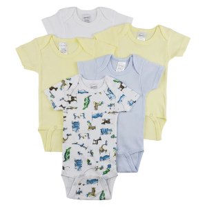 Bambini CS_0303L Bambini Short Sleeve One Piece 5 Pack