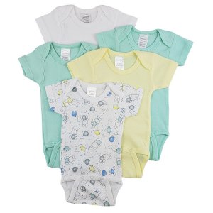 Bambini CS_0265M Bambini Short Sleeve One Piece 5 Pack