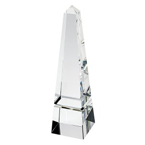 Homeroots.co 376089 10 Hand Crafted Crystal Obelisk