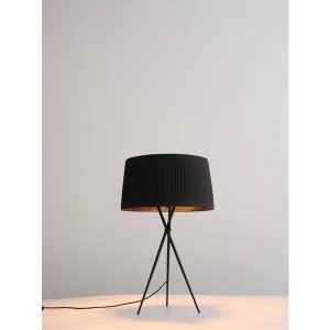 Homeroots.co 372298 18 X 18 X 29.5 Black Carbon Steel Table Lamp