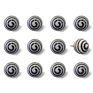 Homeroots.co 358087 1.5 X 1.5 X 1.5 Ceramicmetal Multicolor 12 Pack Kn