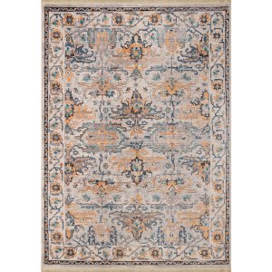 Homeroots.co 369951 22 X 33 Aqua Polyester Accent Rug