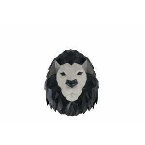 Homeroots.co 364252 11.5 X 9.5 X 14 Origami Lion Head Wall Decoration