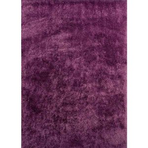 Homeroots.co 367039 31 X 37 Purple Polyester Mat Rug