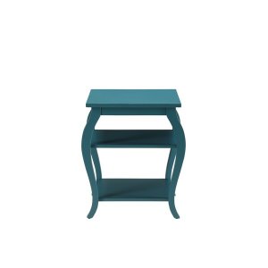 Homeroots.co 286312 Pop Of Color Bow Leg End Or Side Table