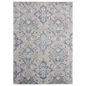 Homeroots.co 367893 23 X 36 Blue Polyester  Olefin Accent Rug