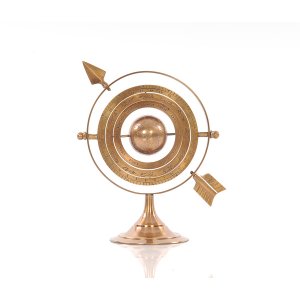 Homeroots.co 364216 5.5 X 7 X 8.5 Brass Armillary