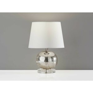 Homeroots.co 372926 10 X 10 X 15 Silver  Table Lamp