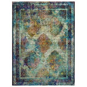 Homeroots.co 370095 22 X 36 Multicolor Olefin Accent Rug