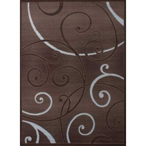 Homeroots.co 368874 33 X 39 Chocolate Polypropyelene Accent Rug