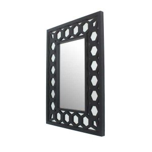 Homeroots.co 274604 40 X 30 X 2 Black, Vintage, Dressing - Mirror