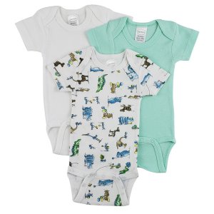 Bambini CS_0242M Bambini Short Sleeve One Piece 3 Pack