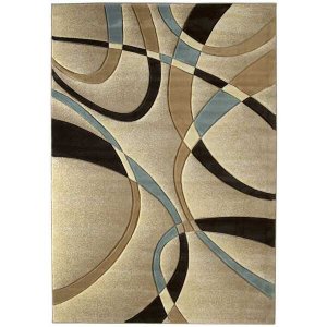 Homeroots.co 368367 22 X 32 Beige Polypropylene Accent Rug