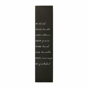 Homeroots.co 373190 Matte Black Be Kind Wall Decor