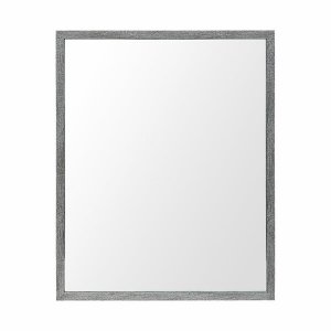 Homeroots.co 380074 Rectangle Grey Accent Mirror With Driftwood Qualit