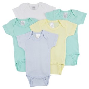 Bambini CS_0279M Bambini Short Sleeve One Piece 5 Pack