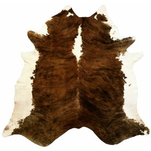 Homeroots.co 334418 6.5 Ft  Classic Brindled Cowhide Rug