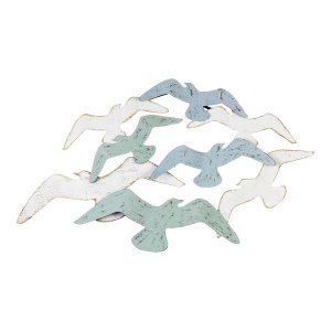 Homeroots.co 376568 Birds Wall Decor With Distressed Finish