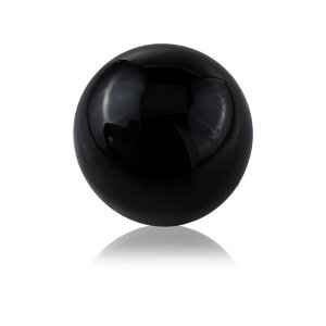 Homeroots.co 373767 4 X 4 X 4 Black Aluminum Sphere