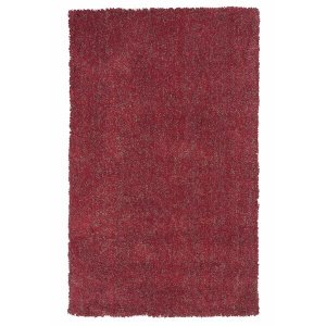 Homeroots.co 353413 2' X 4' Polyester Red Heather Area Rug