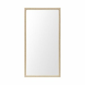 Homeroots.co 380087 Rectangle Natural Accent Mirror With Matte Finish 