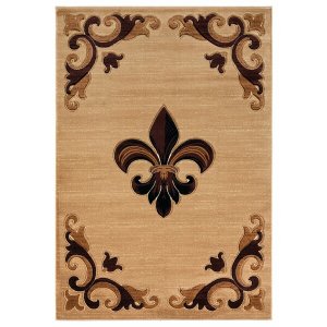 Homeroots.co 367525 22 X 32 Beige Olefin  Polypropylene Accent Rug