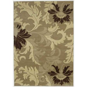 Homeroots.co 368357 22 X 32 Beige Polypropylene Accent Rug