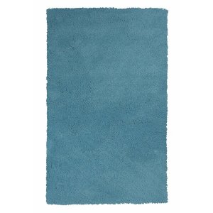 Homeroots.co 353407 2' X 4' Polyester Highlighter Blue Area Rug