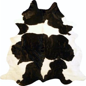 Homeroots.co 334421 6.5 Ft  Holstein Brindled Cowhide Rug