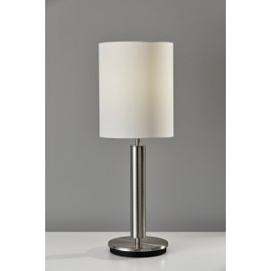 Homeroots.co 372692 Brushed Steel Metal Stout Pole With Tall Silk Shad