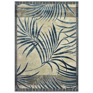 Homeroots.co 370182 22 X 36 Blueberry Polyester  Olefin Accent Rug