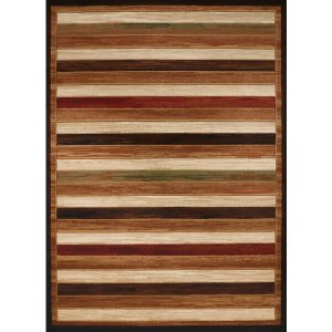 Homeroots.co 371360 22 X 36 Brown Polypropylene Accent Rug