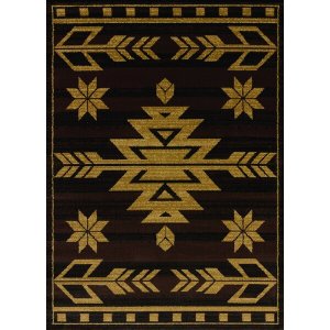 Homeroots.co 371936 22 X 26 Brown Polypropylene Accent Rug