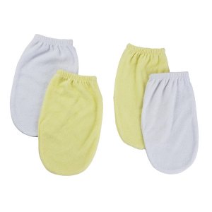 Bambini CS_0005 Washcloth Mitt - 4 Pc Set