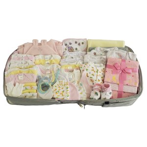 Bambini 808-Girls-62-Pieces Girls 62 Pc Baby Clothing Starter Set With