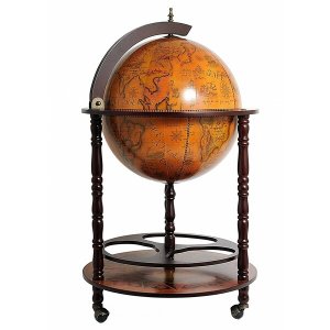 Homeroots.co 364350 22 X 22 X 37 Globe Drink Cabinet