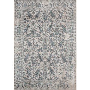 Homeroots.co 371171 19 X 36 Turquoise Polyester Accent Rug