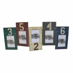 Homeroots.co 274827 1 X 33 X 20 Multi Color Wooden  Photo Frame