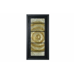 Homeroots.co 342811 15 X 2 X 16 Black And Gold, Glass - Shadow Box