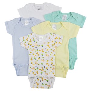 Bambini CS_0272M Bambini Short Sleeve One Piece 5 Pack