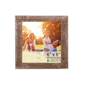 Homeroots.co 379891 6 X 6 Rustic Espresso Picture Frame