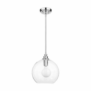 Homeroots.co 241913 Latoya 1-light Clear Glass 8-inch Edison Pendant W