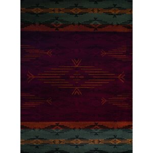 Homeroots.co 366673 22 X 26 Red Polypropylene Accent Rug