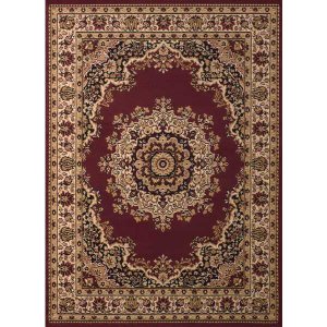 Homeroots.co 368710 2' X 3'  Burgundy Traditional Accent Rug