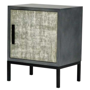 Homeroots.co 292010 22 X 15 X 27 Gray W  Distressed Gray Mdf  Wood  Ir