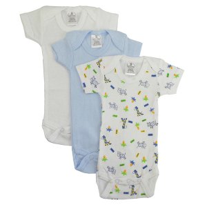 Bambini 004P Bambini Preemie Boys Short Sleeve Printed Variety Pack